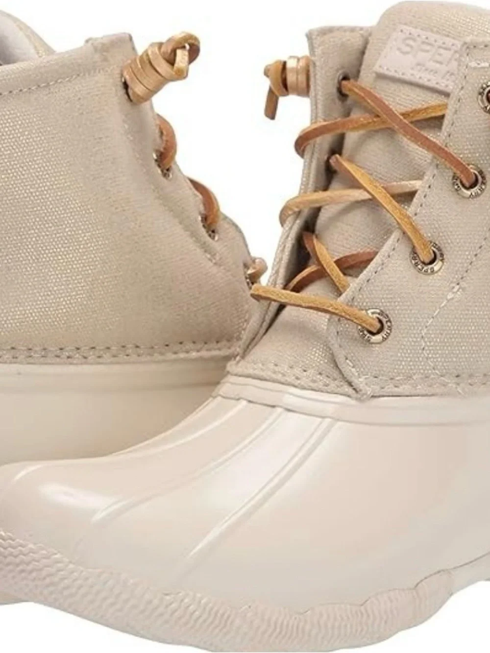 Sperry Women’s Beige & Tan Waterproof Duck Boots